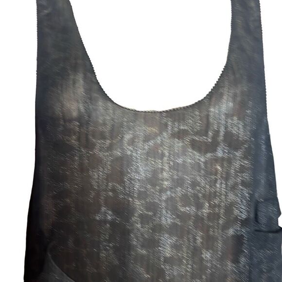 Joes Jeans Tank Top Blouse Animal Pront Black M (302) - Picture 2 of 8